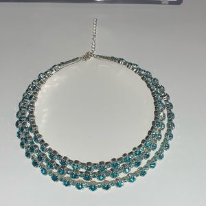 Multilayer Rhinestone Crystal Necklace